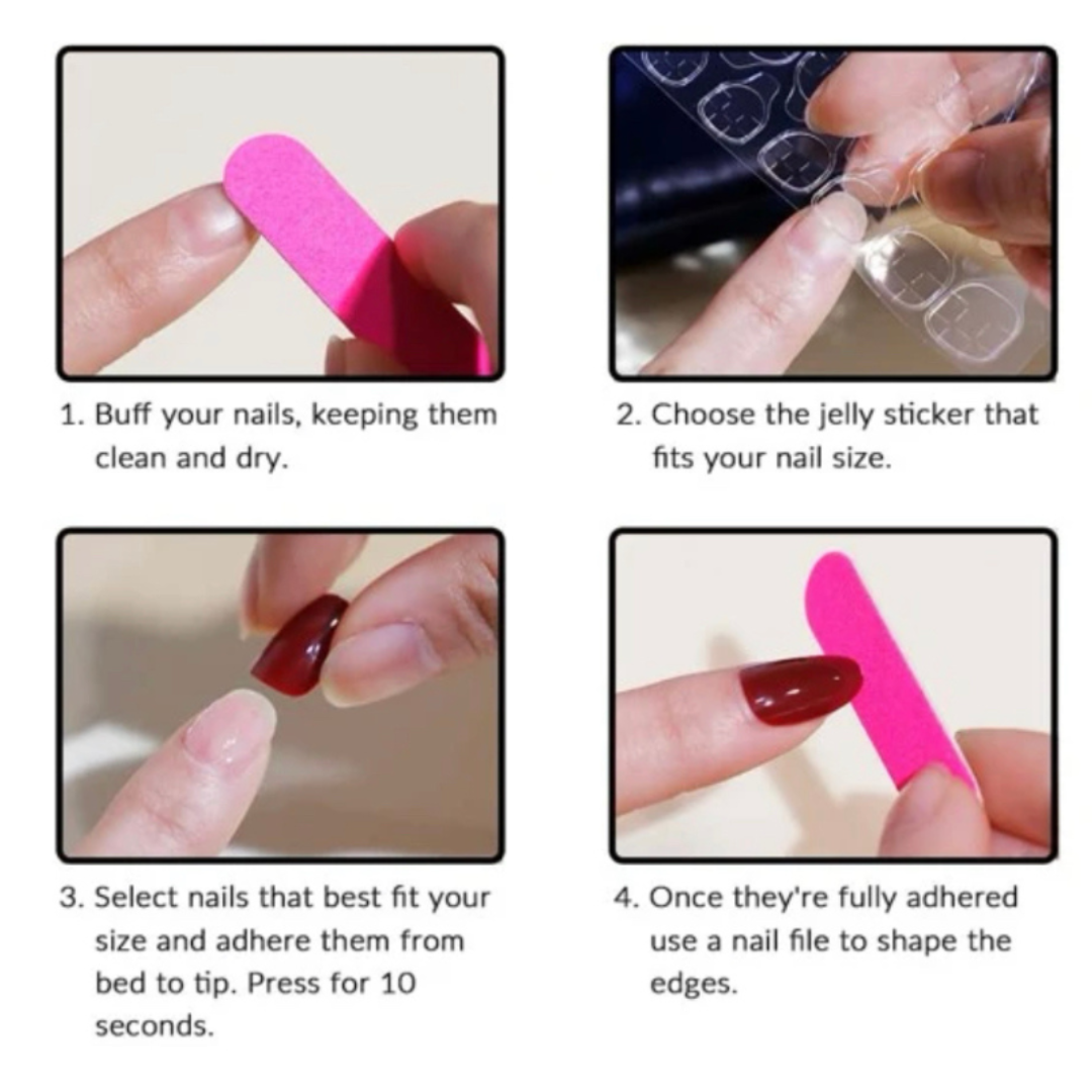 PINK/NUDE LONG COFFIN W AIRBRUSH SKY