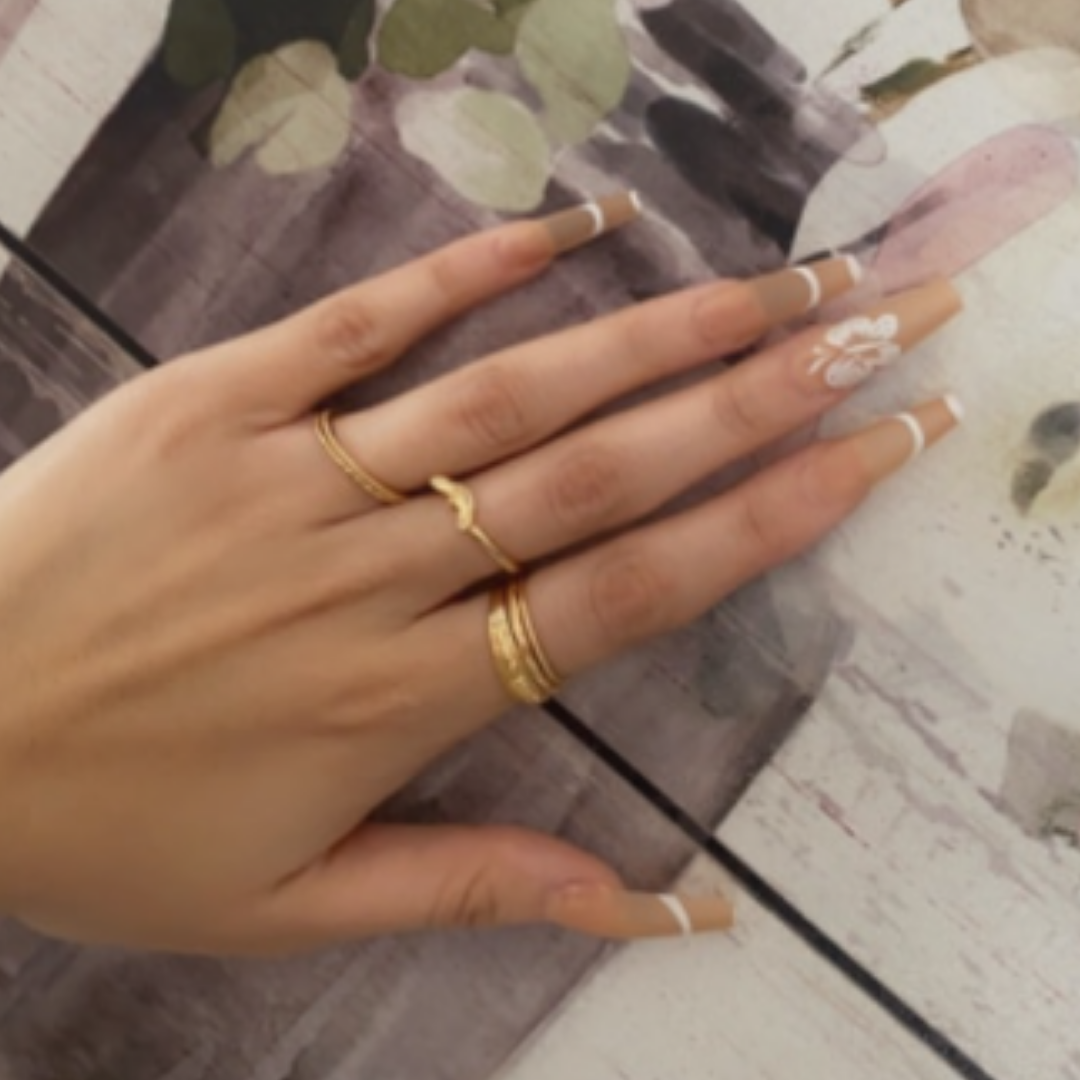 NUDE BUTTERFLY PAINTED LONG COFFIN FRENCH